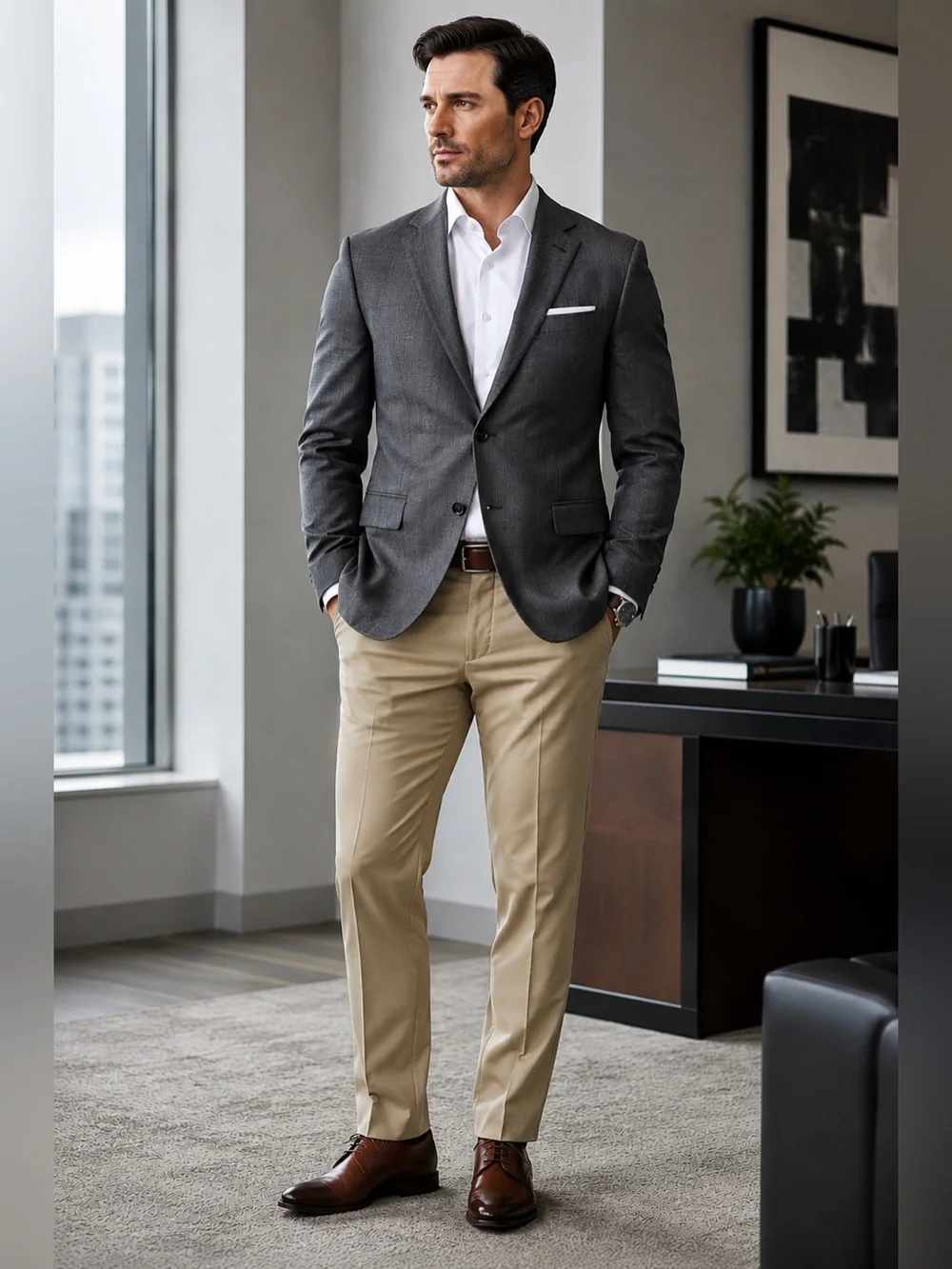 NWT Tommy Hilfiger Sport Coat Blazer 38R Gray Wool Tailored Trim Fit $450 MSRP